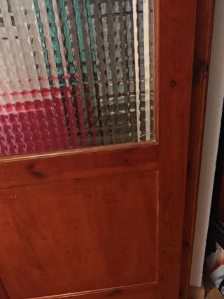 Puertas de madera con cristal