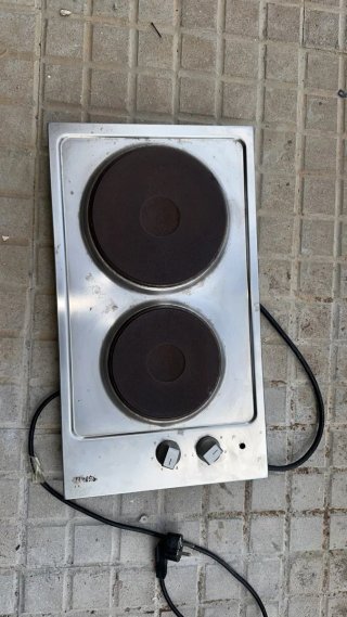 Placa eléctrica 2 fuegos