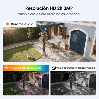 Cámara WiFi Solar Exterior 2K CZEview ZY-C6