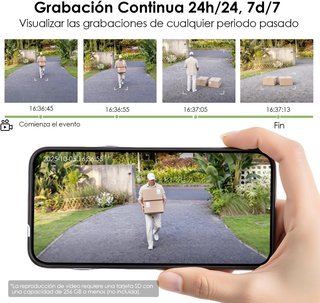 Cámara WiFi Solar Exterior 2K CZEview ZY-C6