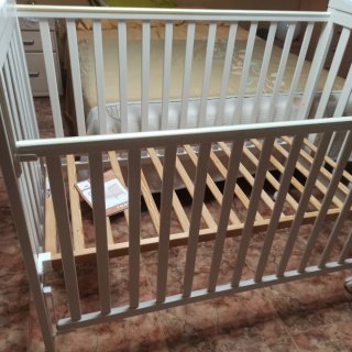 Cuna Trama 120x60 con ruedas.