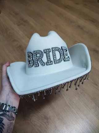 2 Gorros Cowboy Bride Brillantes