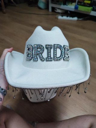 2 Gorros Cowboy Bride Brillantes