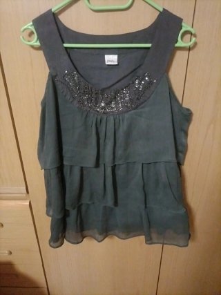 Top donna estivo grigio taglia L