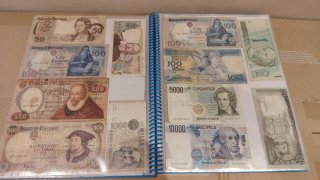 Colección de billetes antiguos