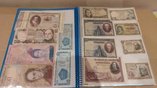 Colección de billetes antiguos