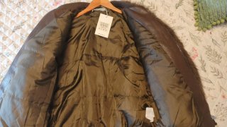 Chaqueta pelo bomber marrón talla única