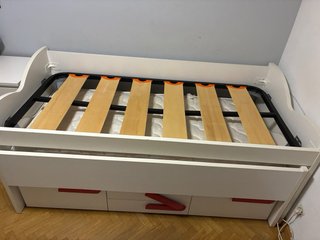 Cama nido con colchones 90x190 con cajones