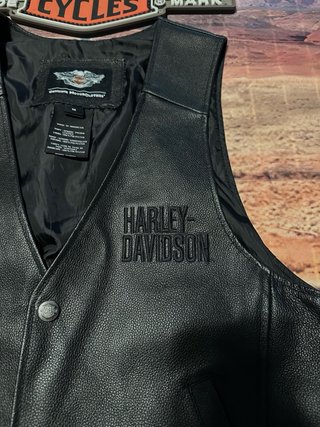 Gilet Pelle Originale Harley Davidson Tg M