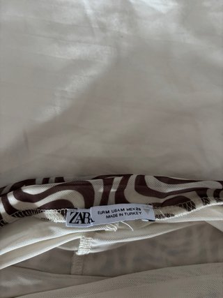 Falda larga Zara estampada ondas
