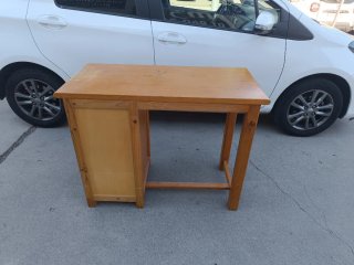 Escritorio madera pino finales años 80