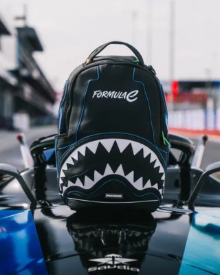 Zaino Sprayground Formula E LED Nero