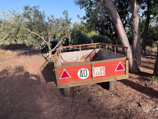 Remolque agrícola rojo