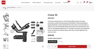 Gimbal Zhiyun Crane 3S / Sony FS5 FX6 A7SIII AX700