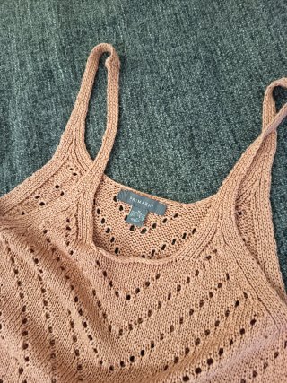 Vestido de punto rosa veraniego