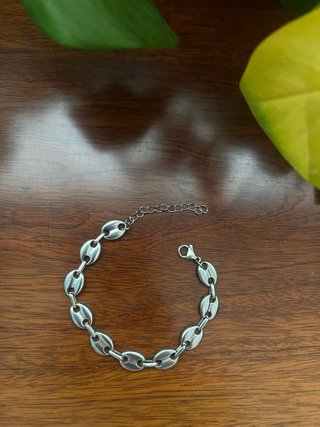 Pulsera Acero Inoxidable Eslabones Ovalados