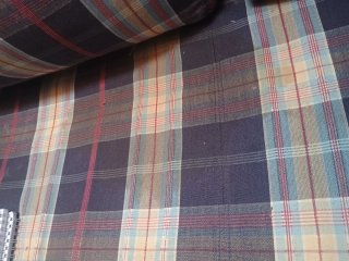 REGALO! Sofá Cama Tela Tartán Azul
