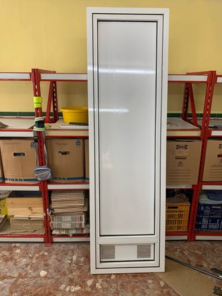 Puerta aluminio blanco 210x62 cm