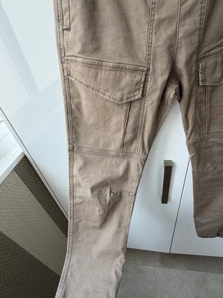 Pull&Bear Pantalón Cargo Verde Talla XS