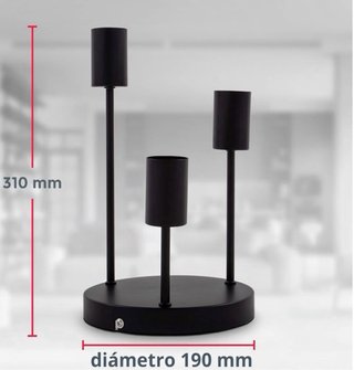 Lámpara de techo moderna 3 focos