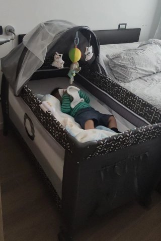 Cuna de Viaje Bebé 0-36 Meses + colchón 120x60x12