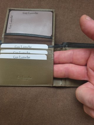GUY LAROCHE PARIS ORIGINAL, CARTERA=MONEDERO ,HOMB