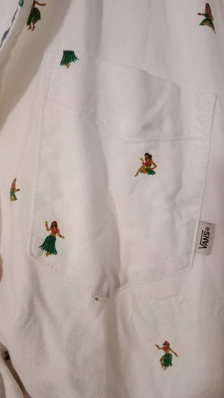 Camisa VANS Hawaiana Blanca Talla M