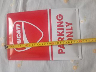 Placa Decorativa Ducati Parking Only