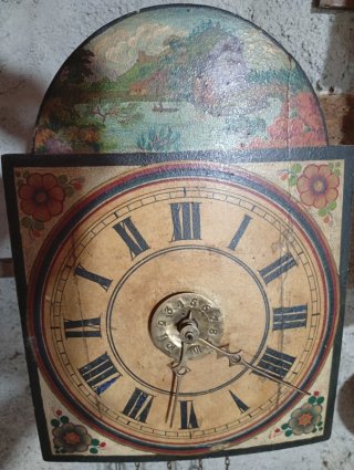 Esfera de reloj ratera antigua