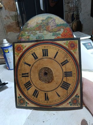 Esfera de reloj ratera antigua