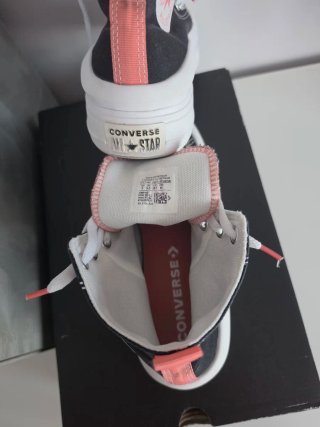 Converse plataforma negra/rosa Talla 38.5