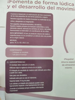 Escalera Montessori de madera