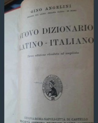 Vintage da collezione Dizionario     Latino-itali