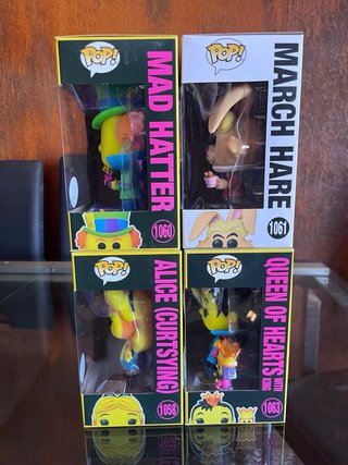 Pack 4 Funko Pop! Alice in Wonderland