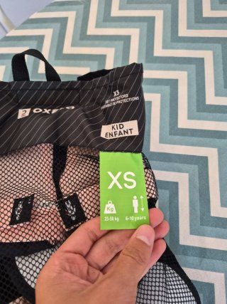 Set Protecciones Oxelo para niños Talla XS
