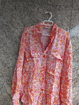 Camisa Zara Talla M Estampado Paisley