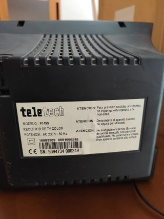 Televisor Teletech 14 Negro