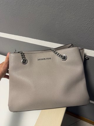 Borsa Michael Kors Grigia con Dettagli Argento