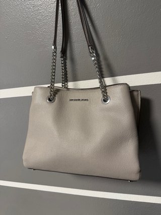 Borsa Michael Kors Grigia con Dettagli Argento