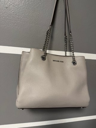 Borsa Michael Kors Grigia con Dettagli Argento