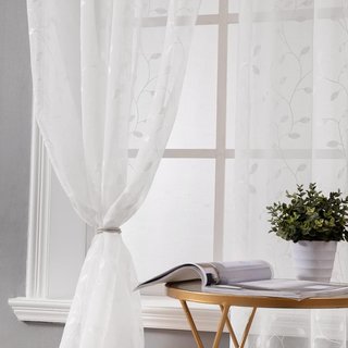 Visillos Bordados Blancos