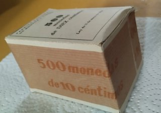 Caja 500 monedas 10 céntimos 1959