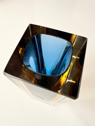 Jarrón Murano Sommerso Flavio Poli 60s 21,5cm