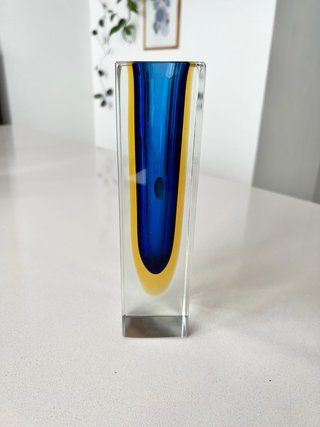 Jarrón Murano Sommerso Flavio Poli 60s 21,5cm