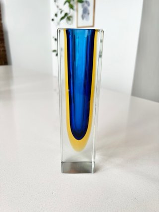 Jarrón Murano Sommerso Flavio Poli 60s 21,5cm