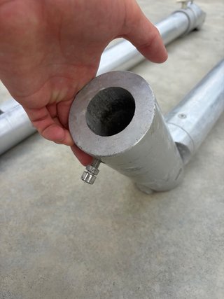 Pescantes náuticos aluminio barco (Pareja)