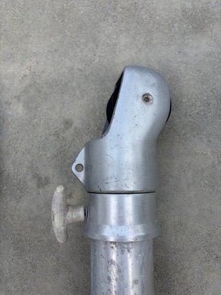 Pescantes náuticos aluminio barco (Pareja)