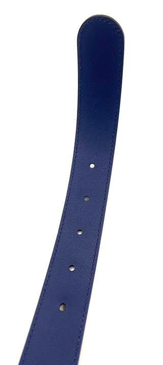 Cinturón Gucci GG Canvas Azul y Marrón