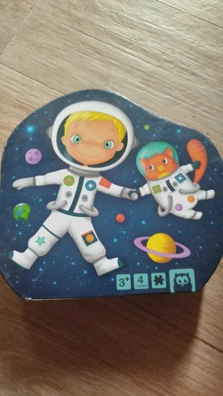 Puzzle Infantil Espacio Niño Gato