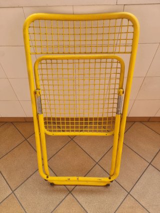 Silla Federico Ginés Amarilla Metálica Antigua
